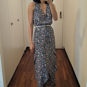 NWT Lorena Saravia paisley maxi dress